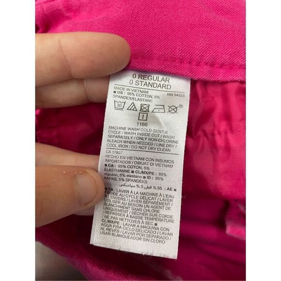 Old Navy Pink Pixie Mid Rise Capri Pants Size 0 Regular - Picture 6 of 6